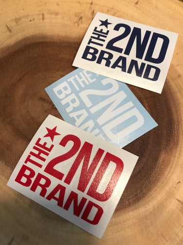 The 2nd Brand logo vinyl decals 2 1/2” wide