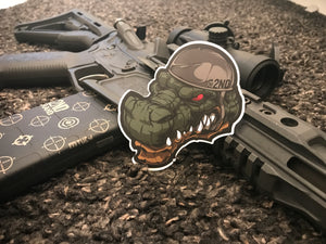 2nd Milita gator head Sticker 2 pack!