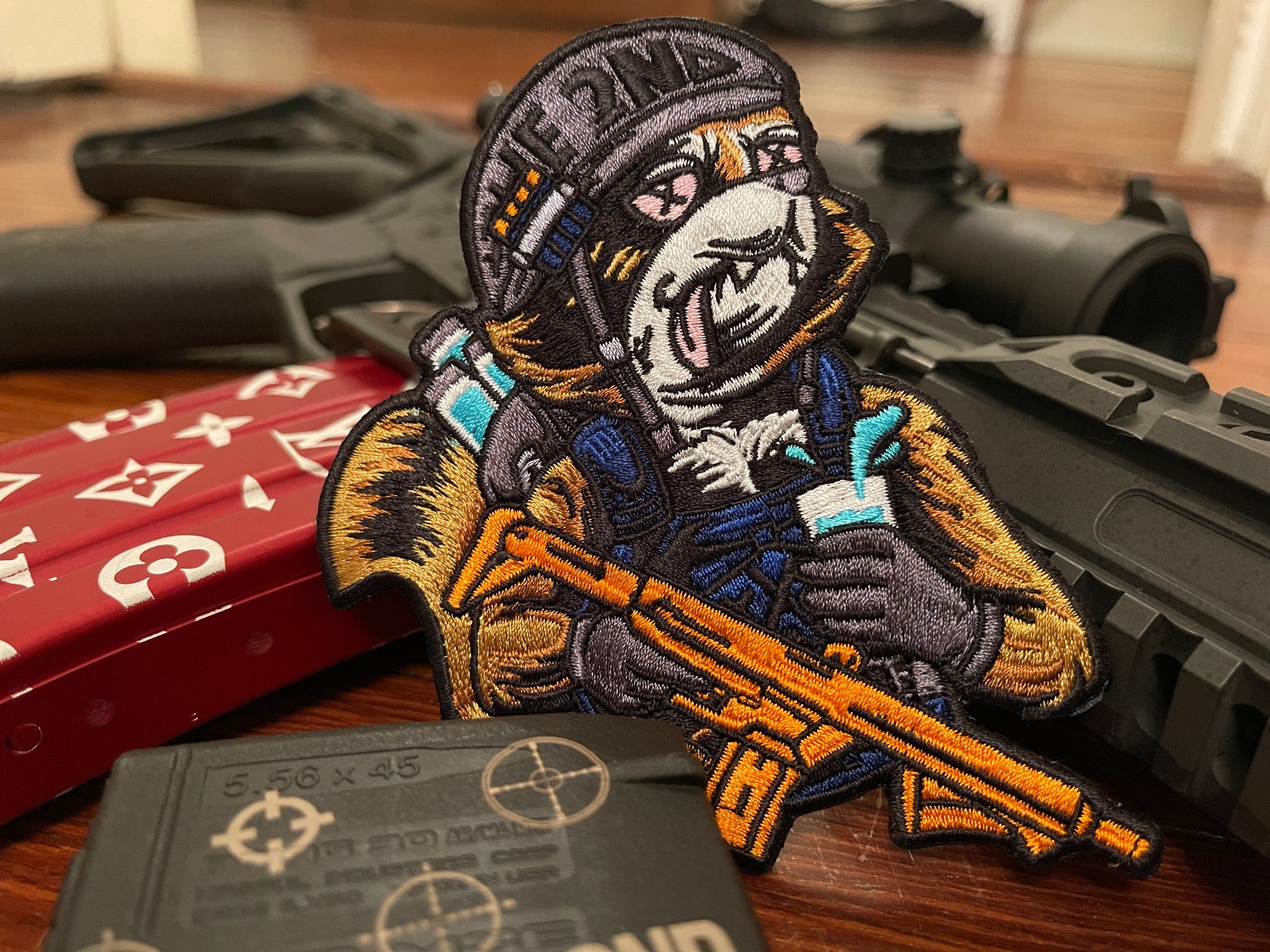 Rebel the raccoon bro lab with Deep South Gear – The 2nd brand