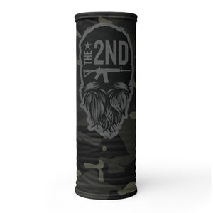 Black multi 2nd patriot Neck Gaiter (face shields ship separate from other orders)