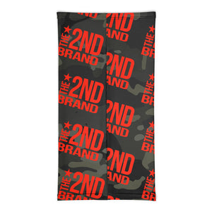 RED 2nd Brand logo on black multi (face shields ship separate from other orders)