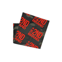 RED 2nd Brand logo on black multi (face shields ship separate from other orders)